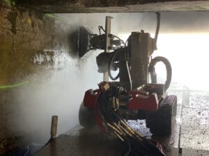 Hydrodémolition robotisée